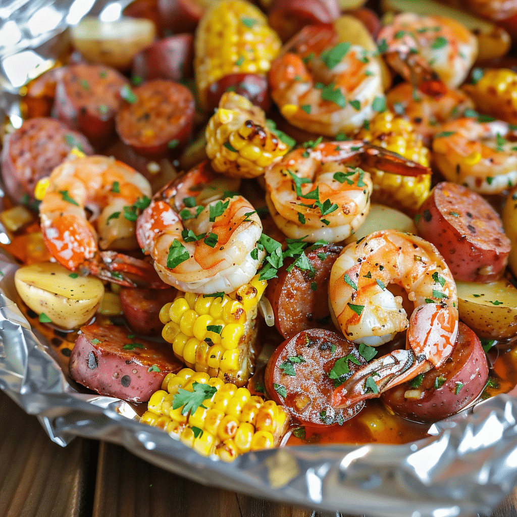 Shrimp Boil Foil Packets