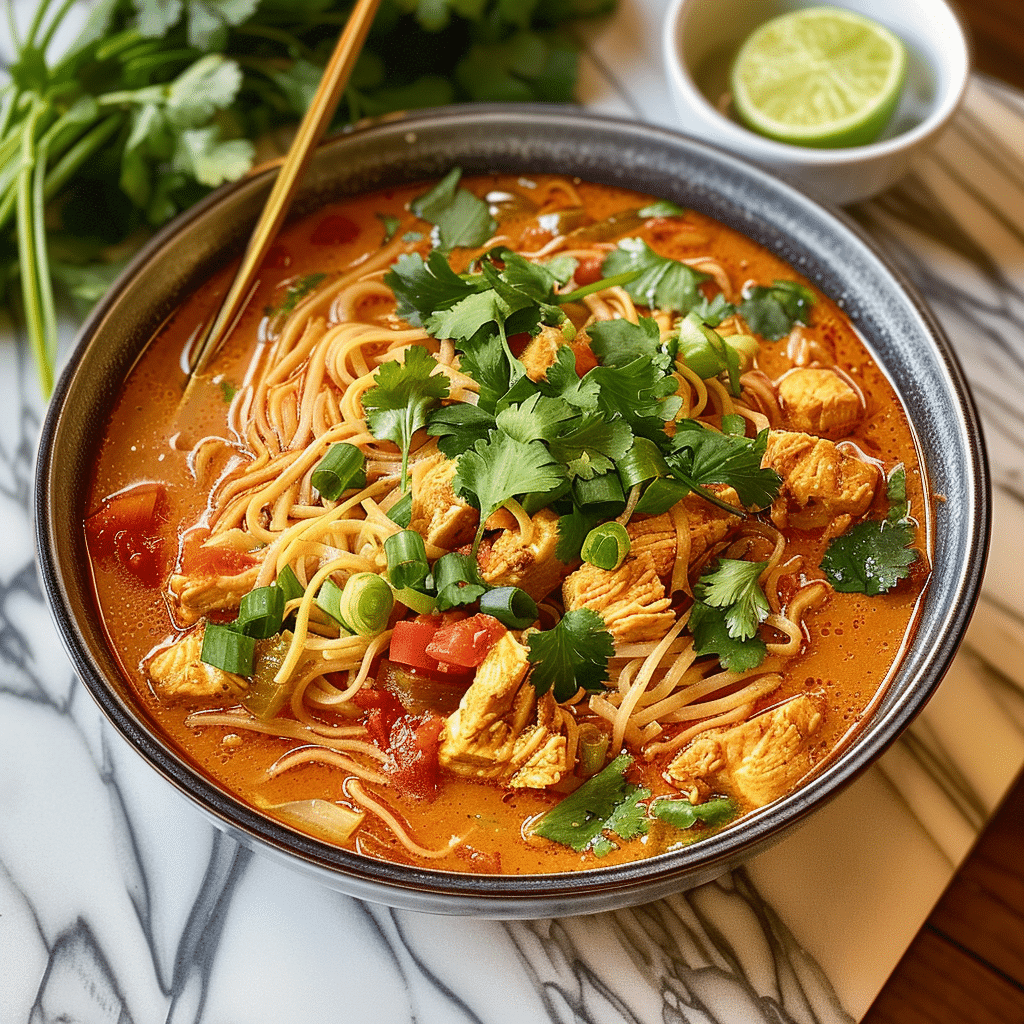 Thai Red Curry Noodle Soup