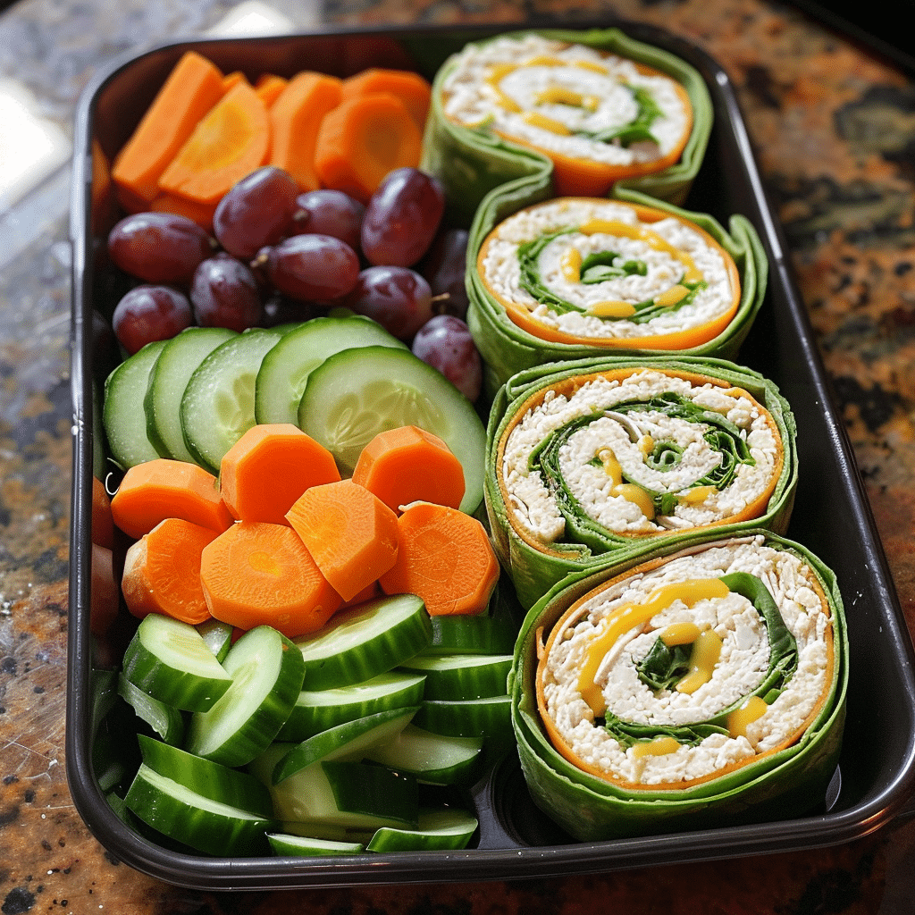 Turkey Spinach Pinwheels Meal Prep
