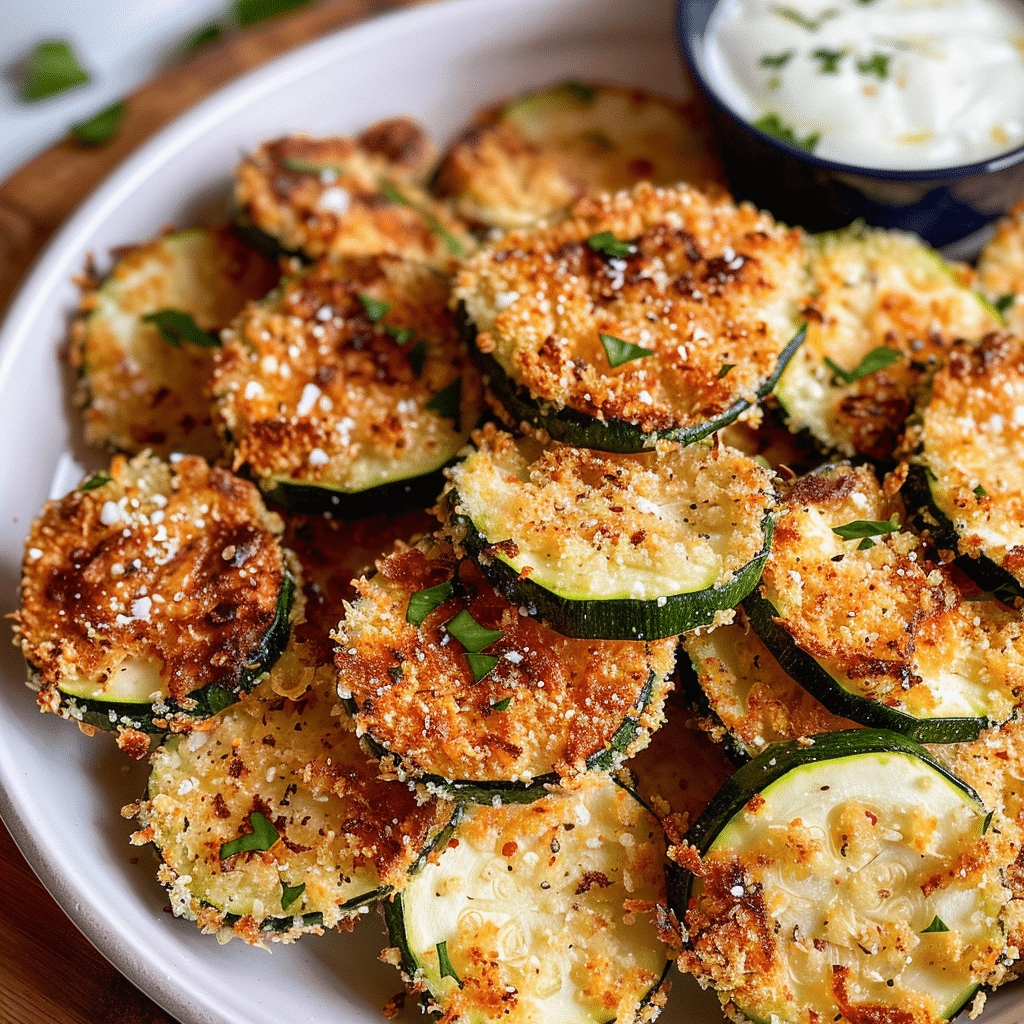 3 Cheese Air Fryer Fried Zucchini 1