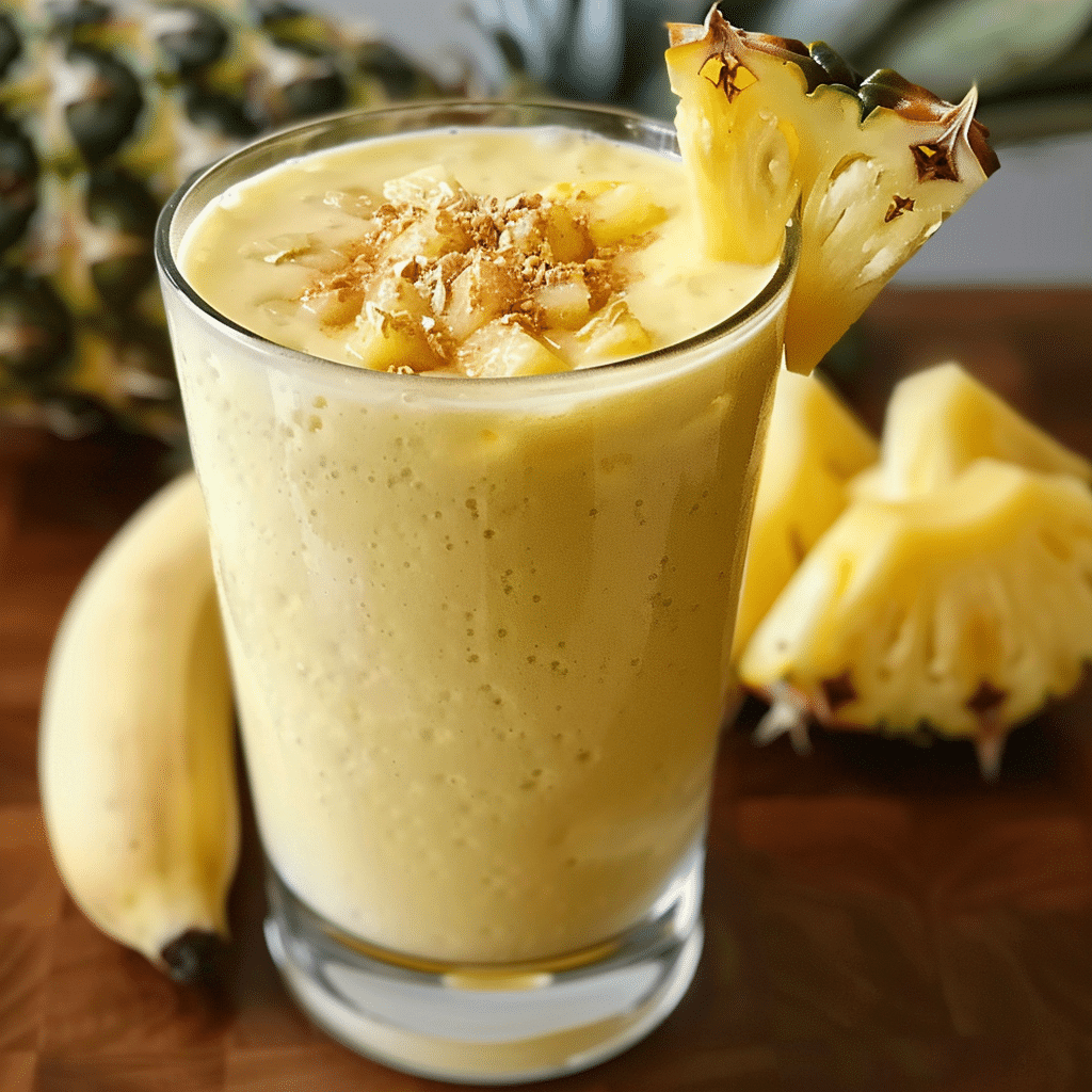 Creamy Pineapple Smoothie 1