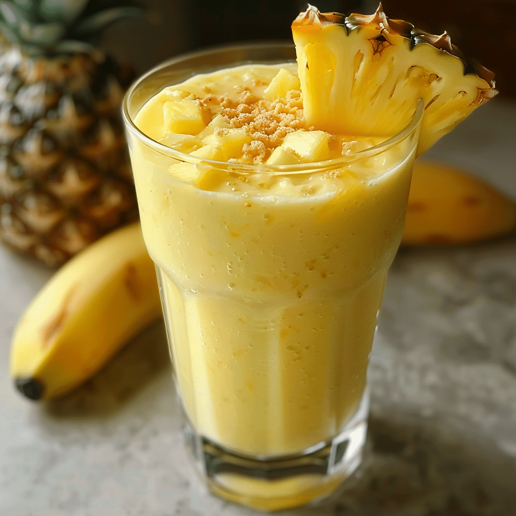 Creamy Pineapple Smoothie 4 Creamy Pineapple Smoothie