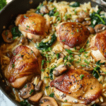 One Pot Chicken and Mushroom Orzo 1
