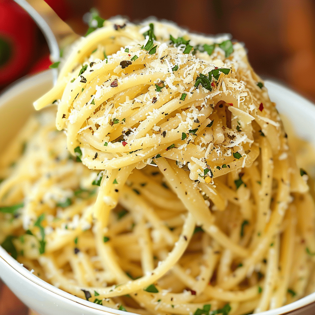 Parmesan Garlic Spaghetti