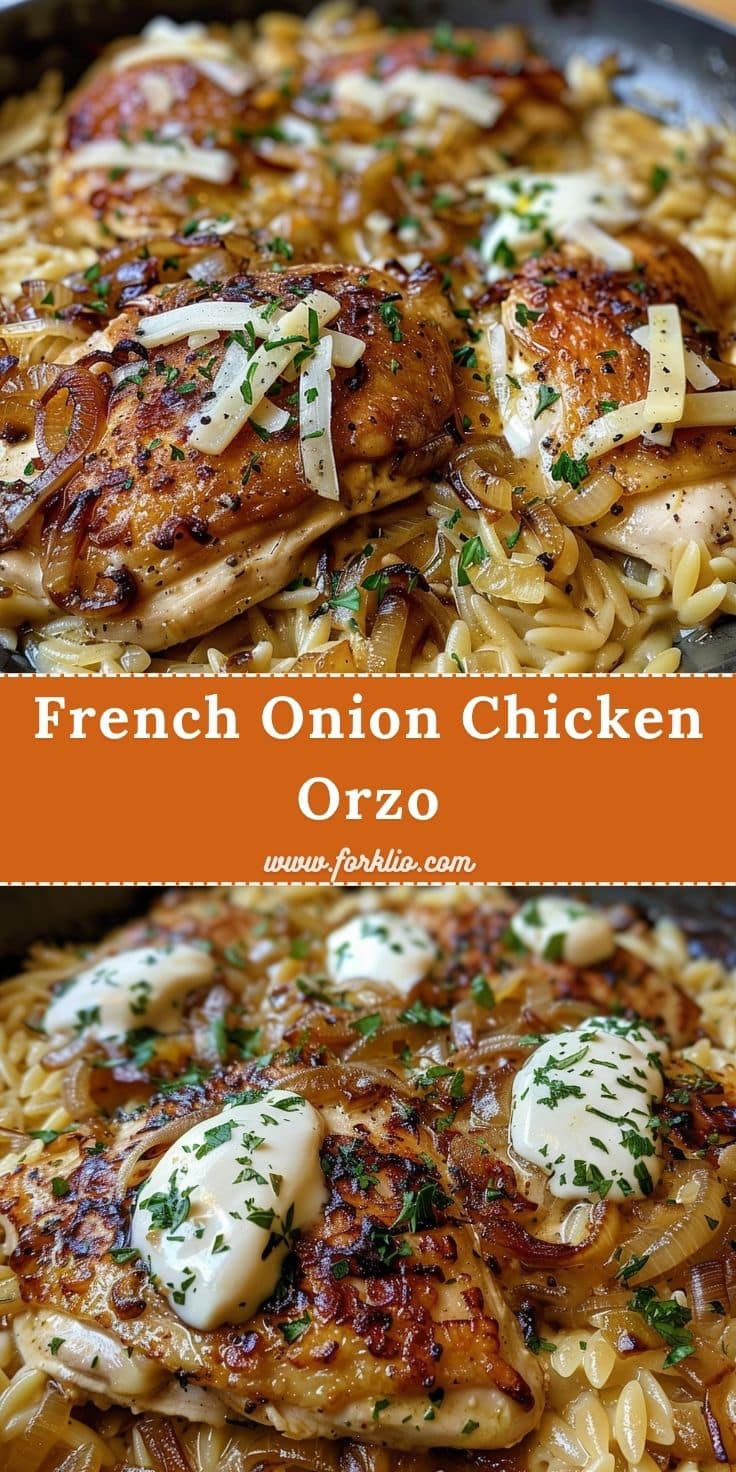 French Onion Chicken Orzo 6 Bourbon Peach Roasted Salmon 1