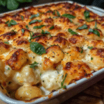 Creamy Tomato Basil Gnocchi Bake a