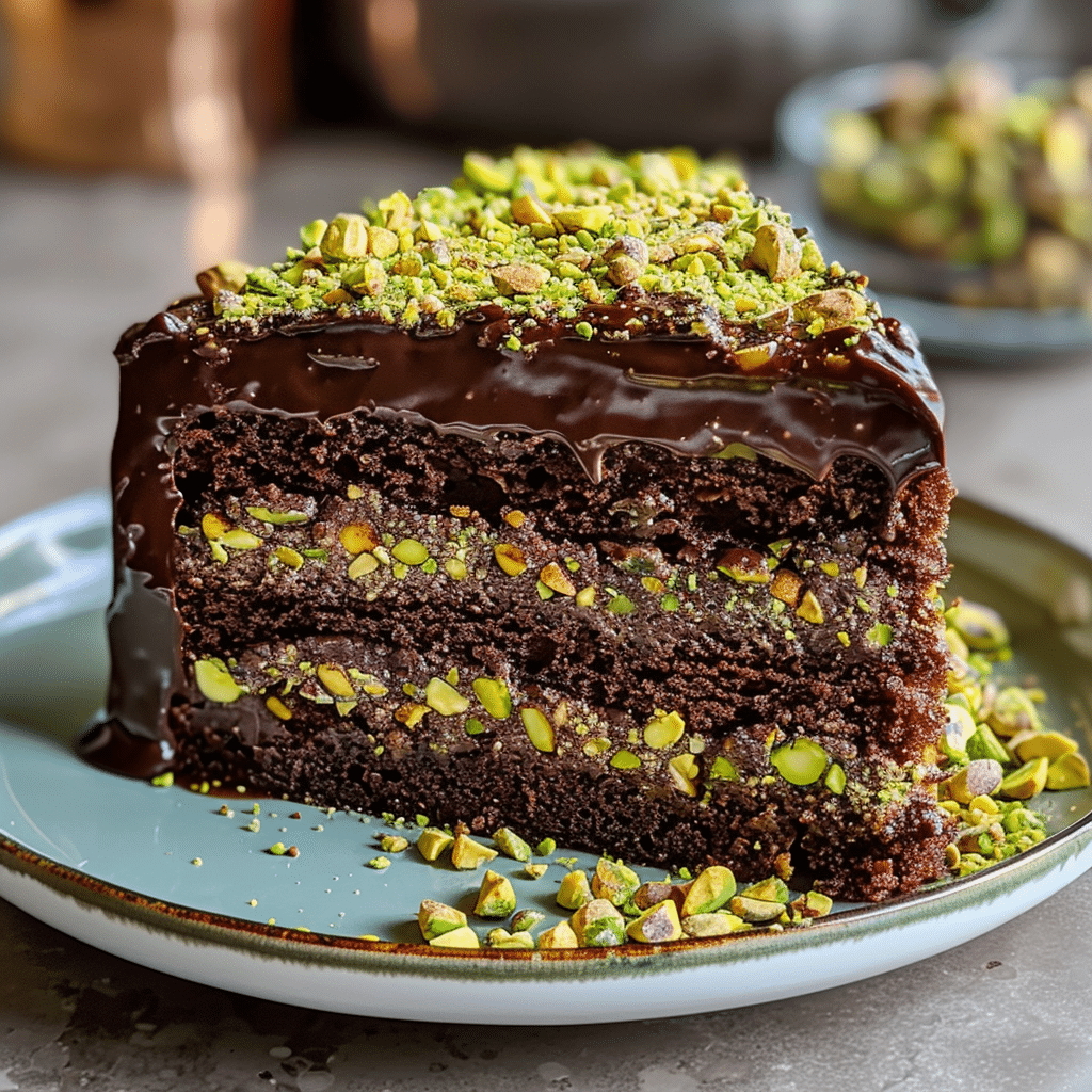 Dubai Chocolate Pistachio Cake