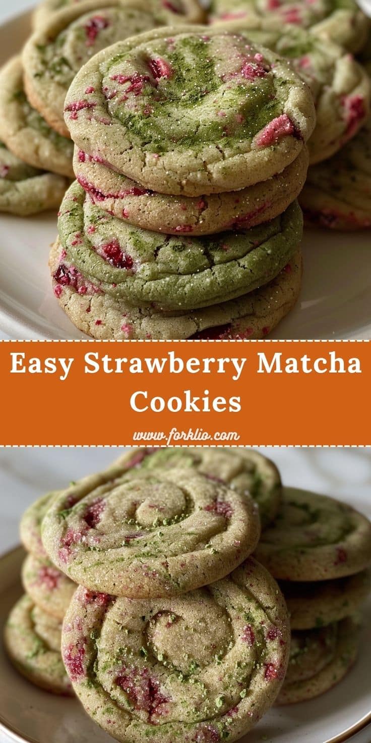 Strawberry Matcha Cookies 6 Easy Strawberry Matcha Cookies
