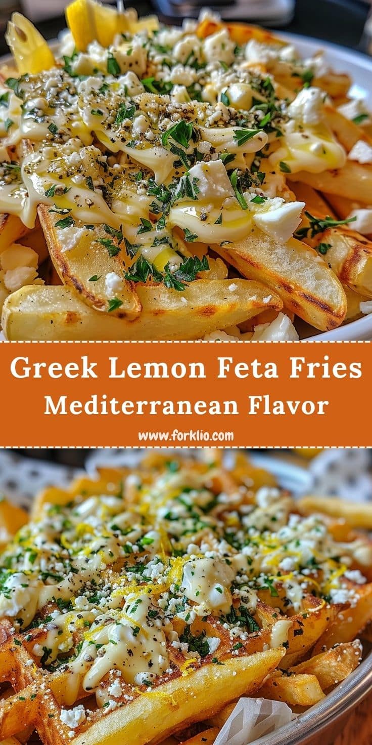 Crispy Greek Lemon Feta Fries 6 Greek Lemon Feta Fries