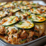 Ground Turkey Zucchini Casserole 1