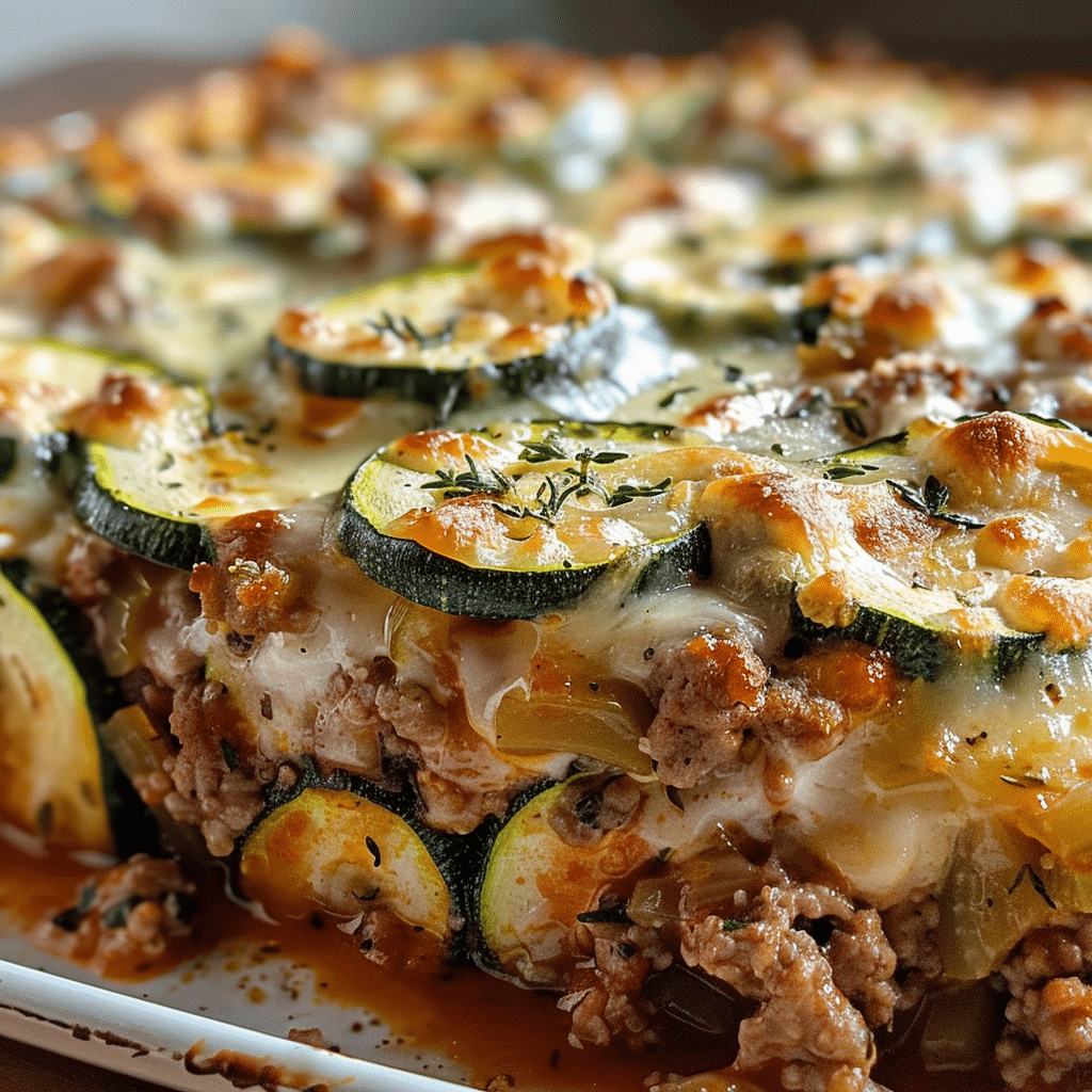 Ground Turkey Zucchini Casserole