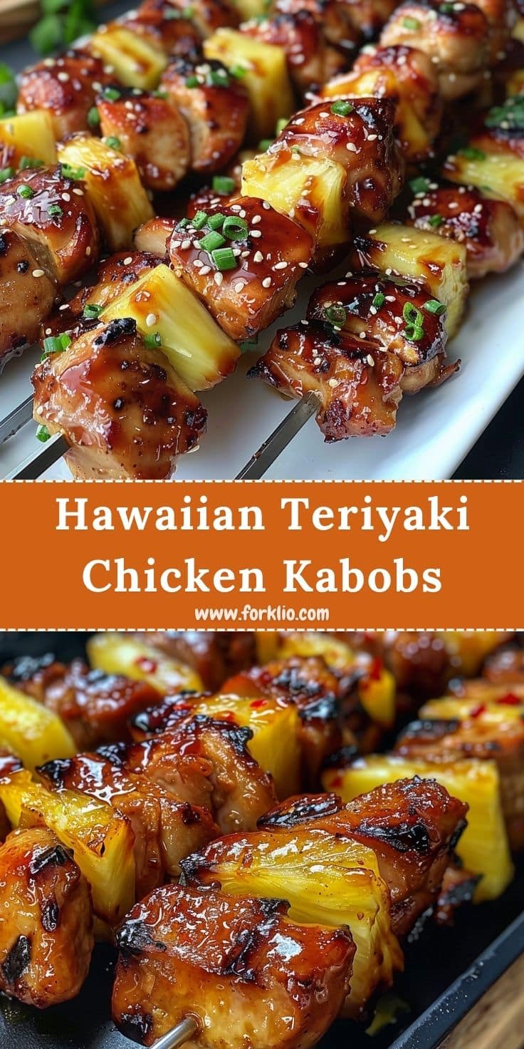 Hawaiian Teriyaki Chicken Kabobs Recipe