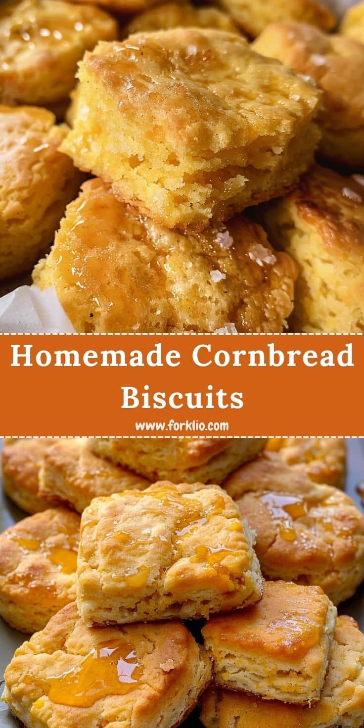 Homemade Cornbread Biscuits 3 Ways