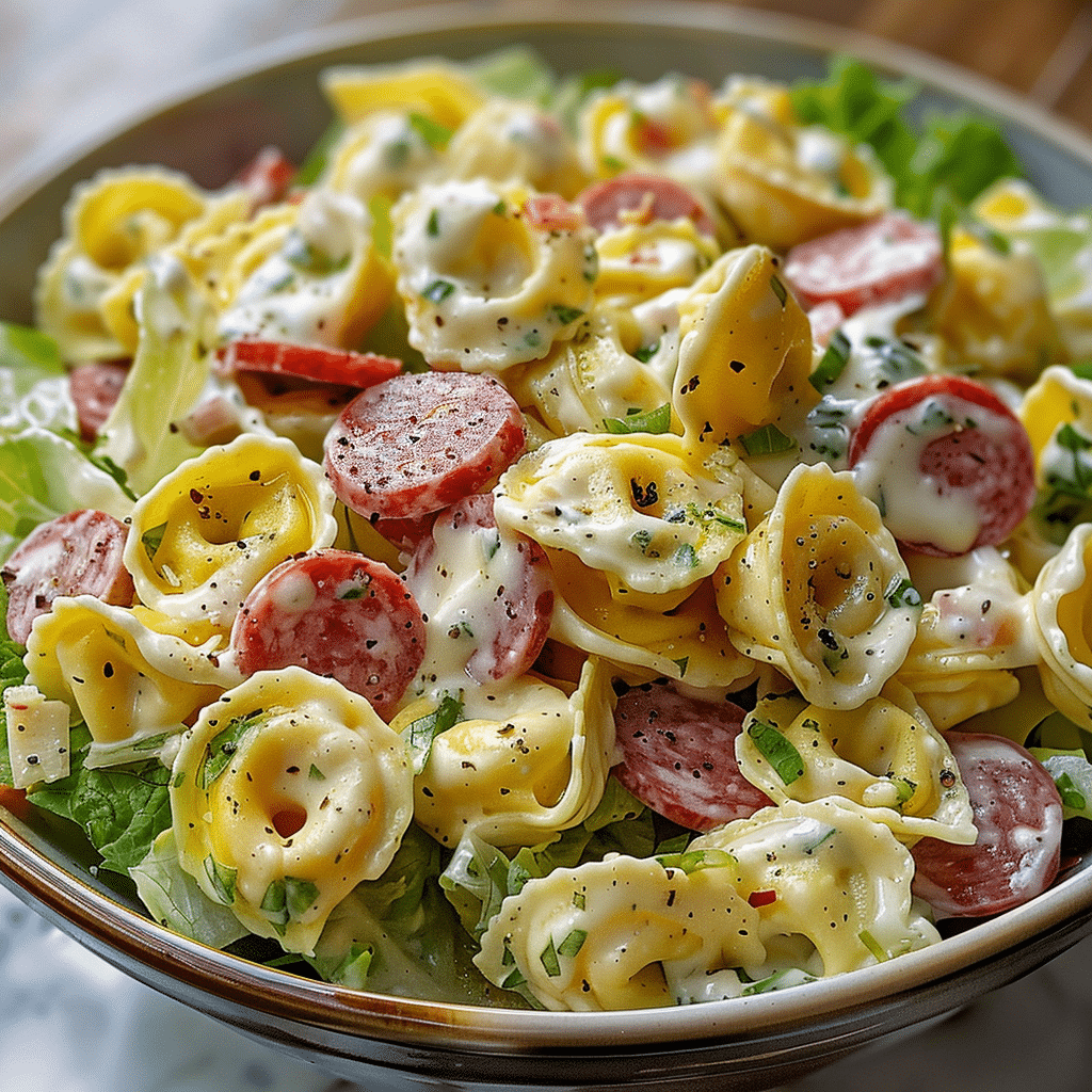 Italian Grinder Tortellini Salad