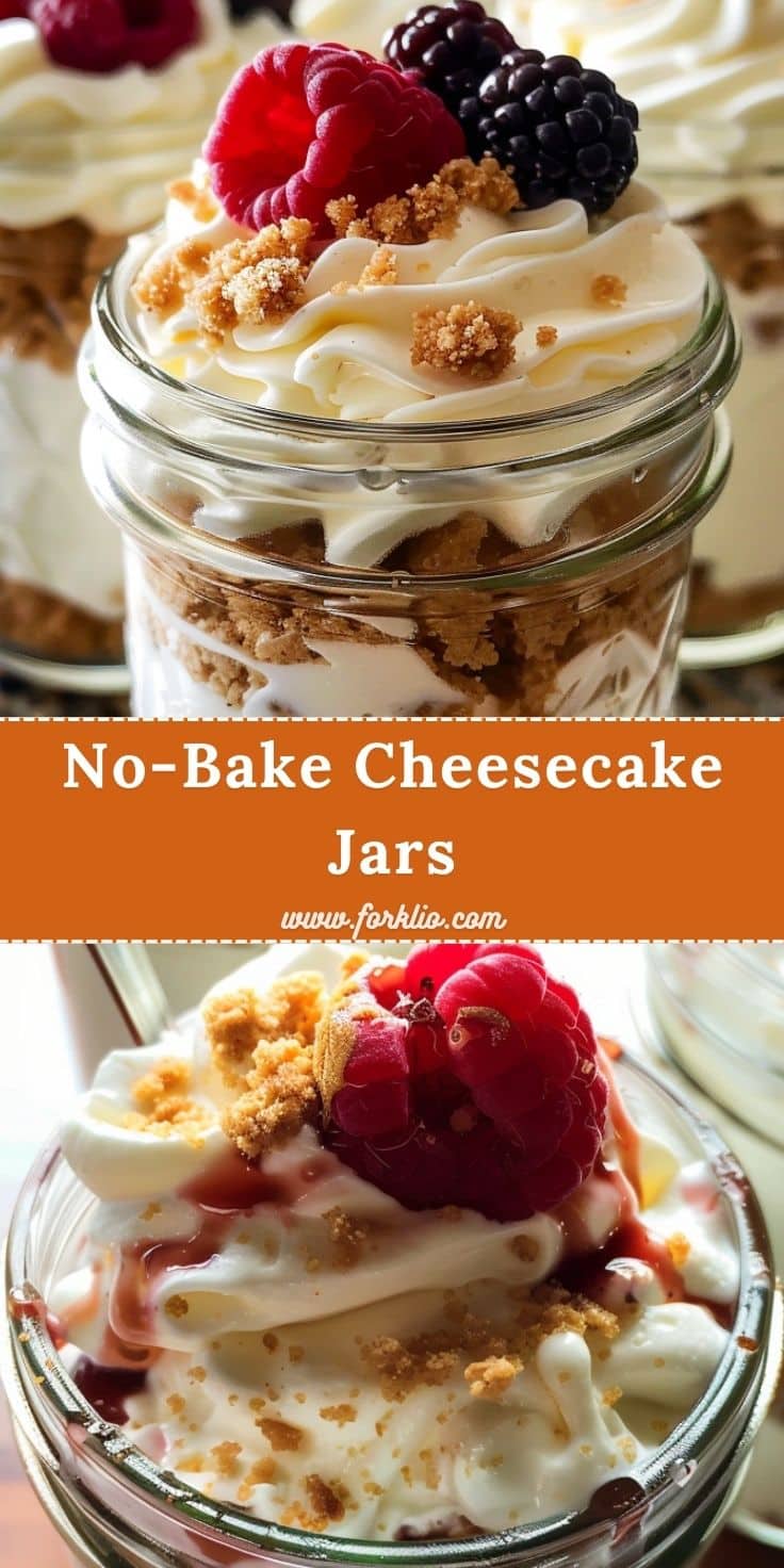 No-Bake Cheesecake Jars 6 No Bake Cheesecake Jars 2
