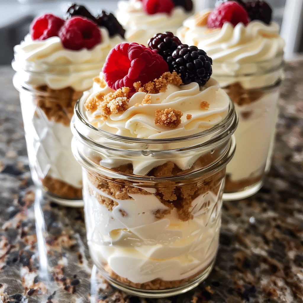 No Bake Cheesecake Jars