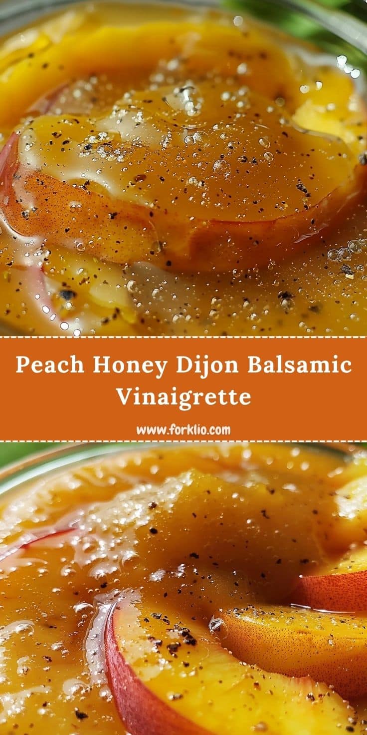 Peach Honey Dijon Balsamic Vinaigrette 6 Peach Honey Dijon Balsamic Vinaigrette