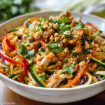 Peanut Chicken Zucchini Noodles 1