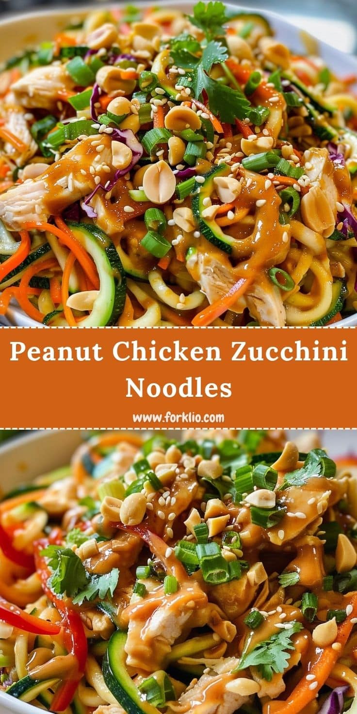 Peanut Chicken Zucchini Noodles 4 Peanut Chicken Zucchini Noodles 1