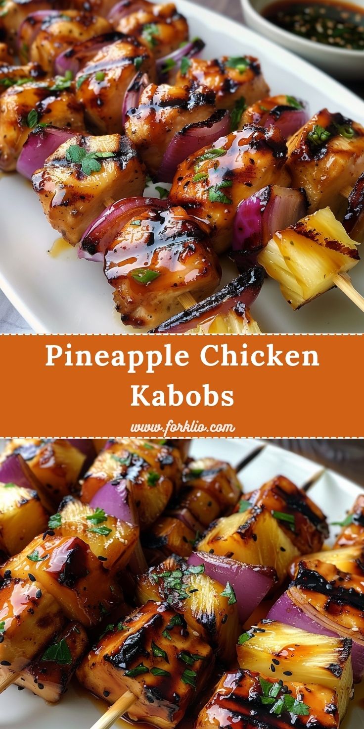 Pineapple Chicken Kabobs 6 Pineapple Chicken Kabobs