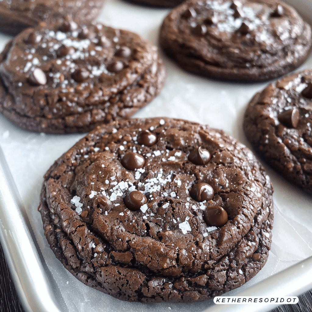 Salted Brownie Cookies