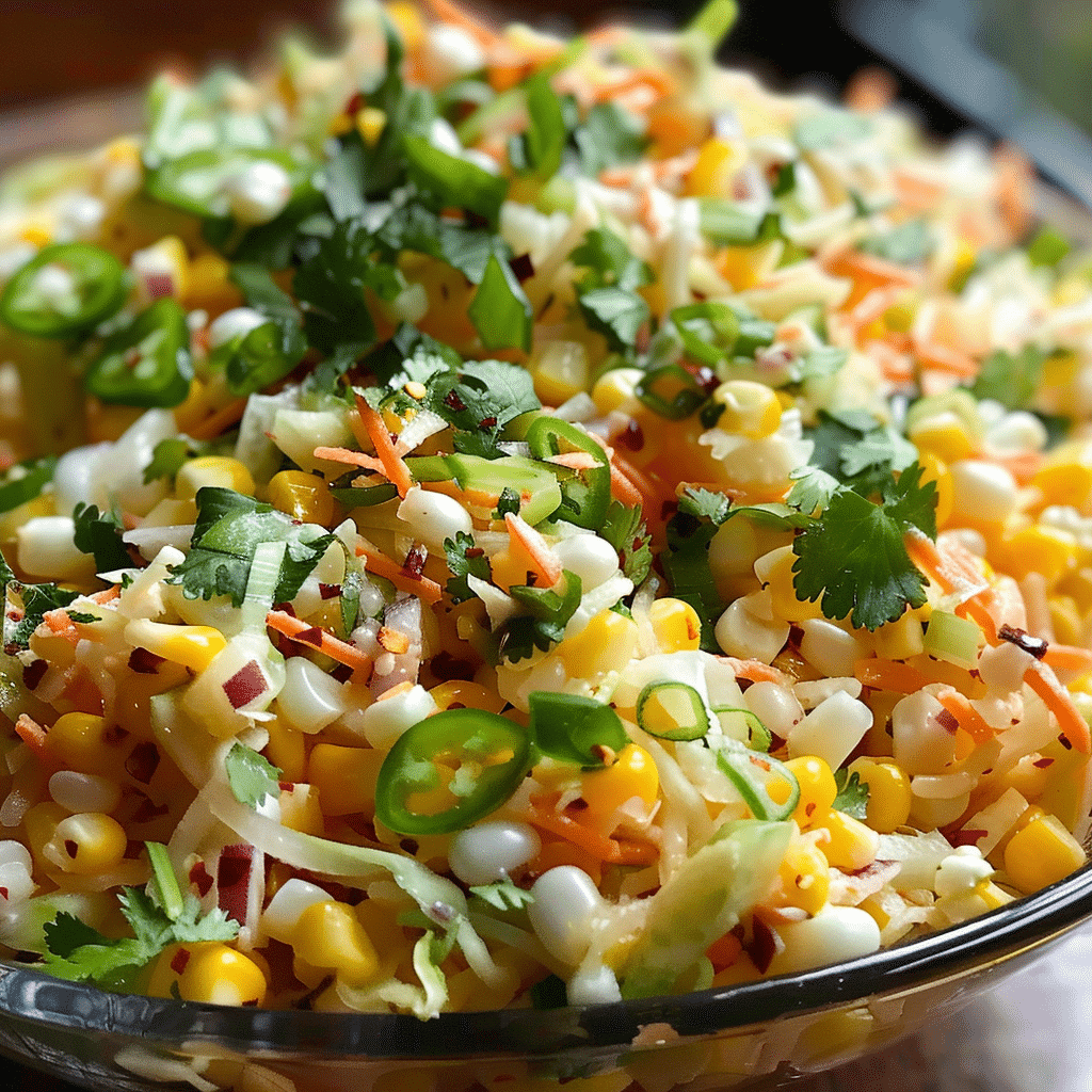 Spicy Corn Slaw
