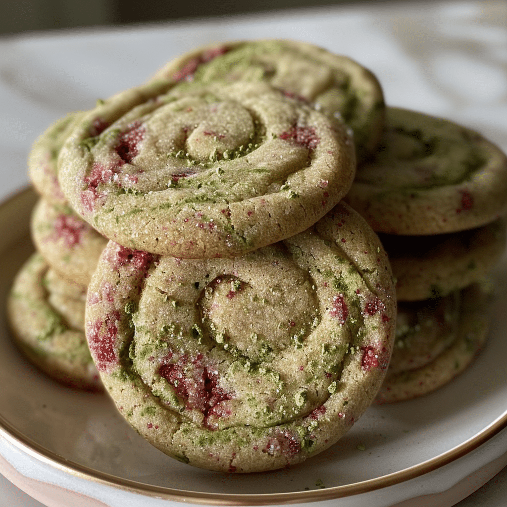 Strawberry Matcha Cookies 5 Strawberry Matcha Cookies