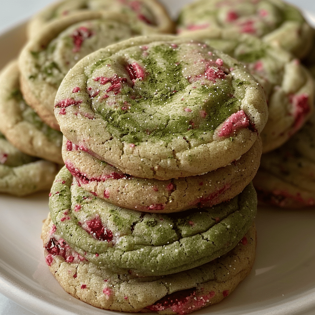 Strawberry Matcha Cookies1