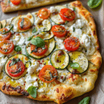 Zucchini Herbed Ricotta Flatbread a