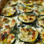 Zucchini Spinach Feta Casserole a
