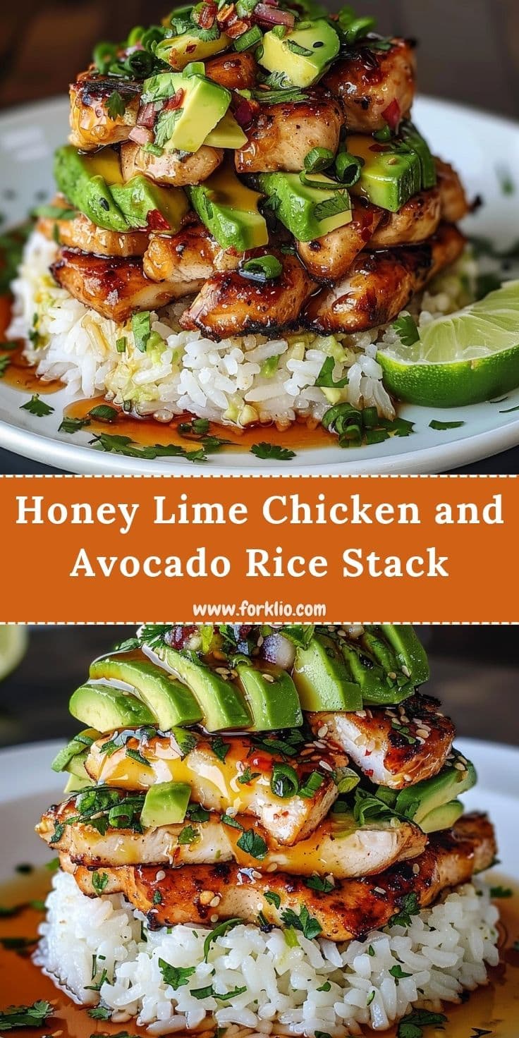 Honey Lime Chicken and Avocado Rice Stack 6 Honey Lime Chicken and Avocado Rice Stack